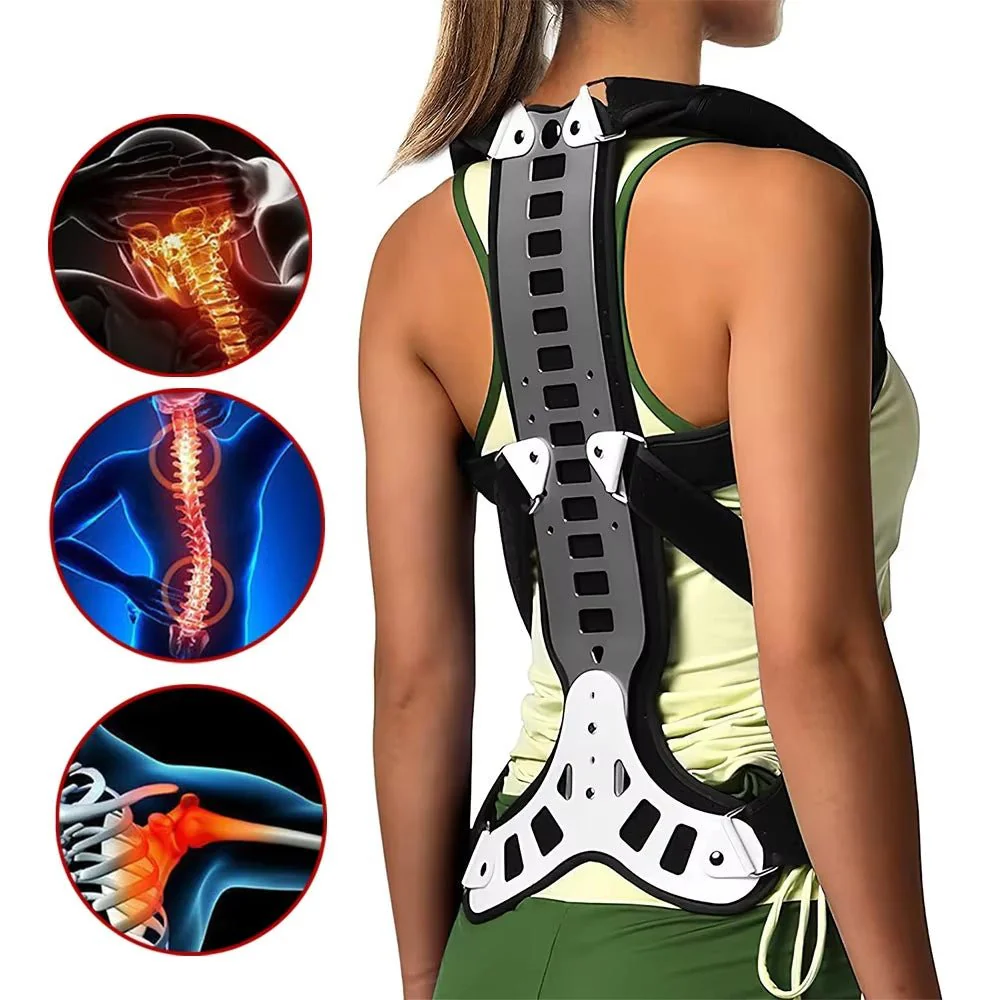 Women’s Firm Back Support Brace | Adjustable for Posture & Shoulder Support - Image 3