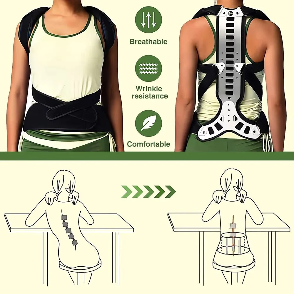 Women’s Firm Back Support Brace | Adjustable for Posture & Shoulder Support - Image 5
