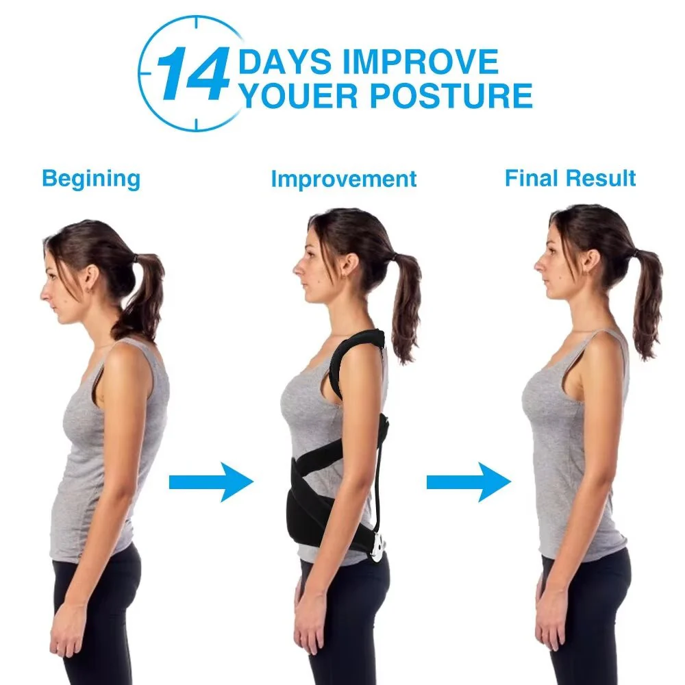 Women’s Firm Back Support Brace | Adjustable for Posture & Shoulder Support - Image 6