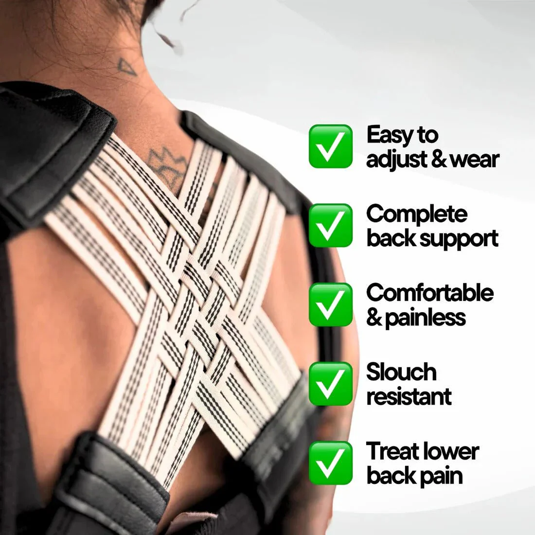 Women’s Back Support Brace with Lumbar Belt for Posture & Shoulder Alignment - Image 5