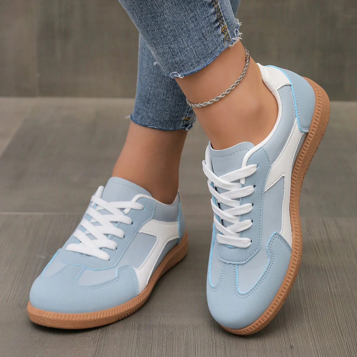 Women's Retro Suede Trainers with Arch Support | Casual Walking Shoes - Image 10