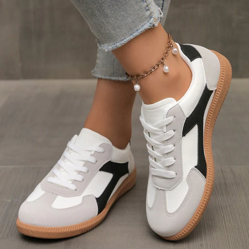 Women's Retro Suede Trainers with Arch Support | Casual Walking Shoes - Image 12