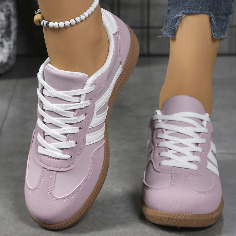 Women's Retro Suede Trainers with Arch Support | Casual Walking Shoes - Image 15