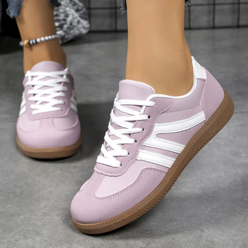Women's Retro Suede Trainers with Arch Support | Casual Walking Shoes - Image 16