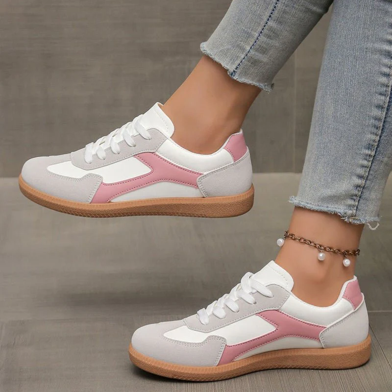 Women's Retro Suede Trainers with Arch Support | Casual Walking Shoes - Image 21