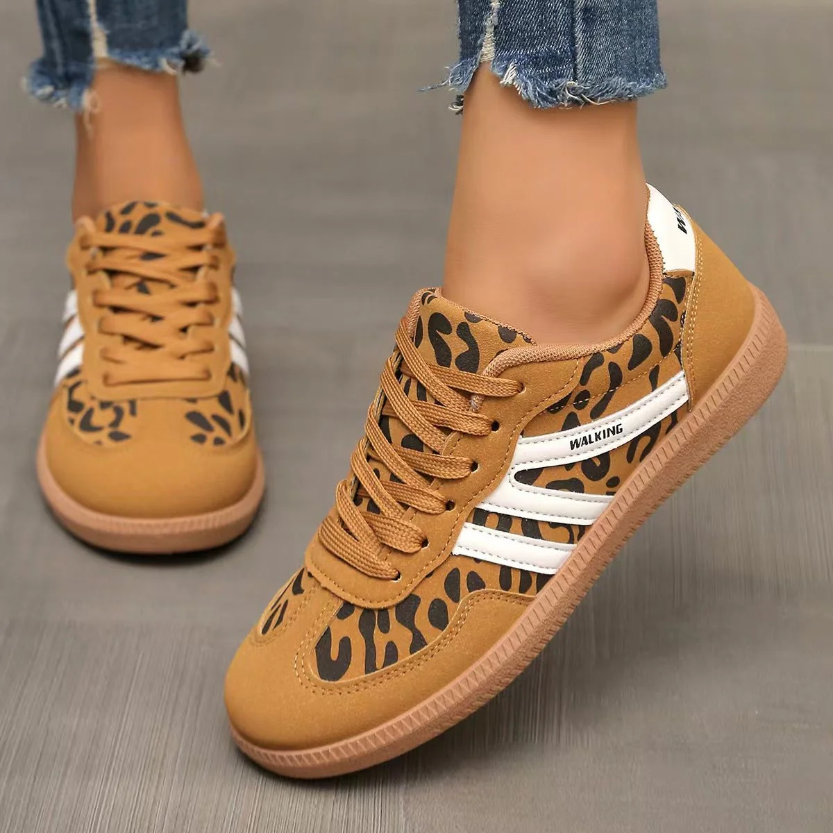 Women's Orthopedic Suede Trainers | Wide Fit Everyday Comfort Shoes - Image 15