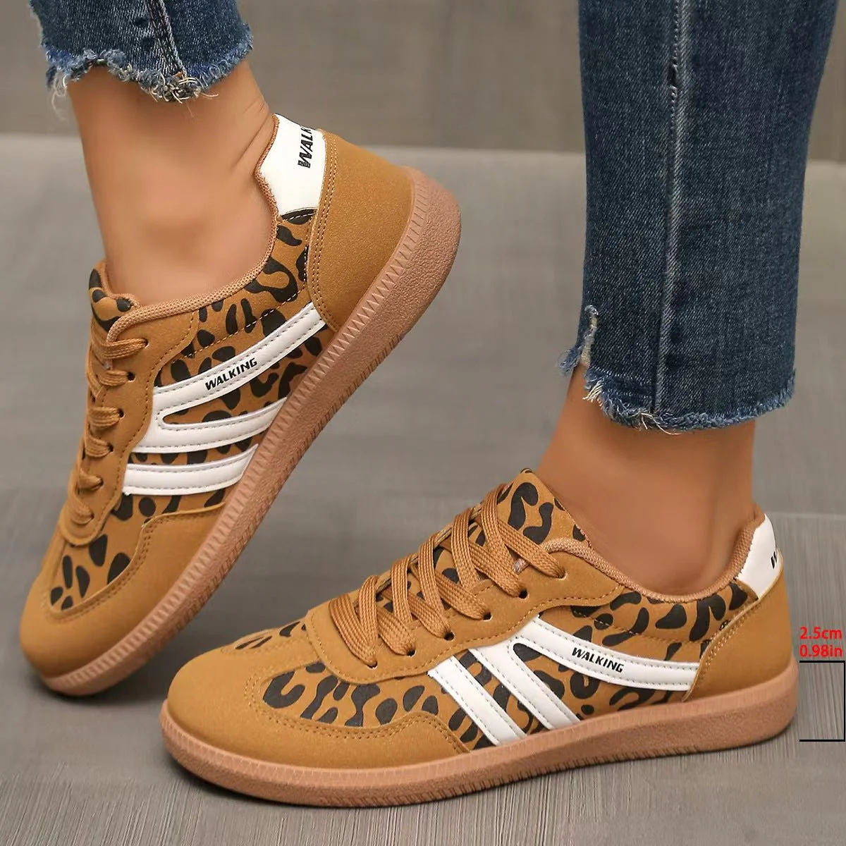 Women's Orthopedic Suede Trainers | Wide Fit Everyday Comfort Shoes - Image 16