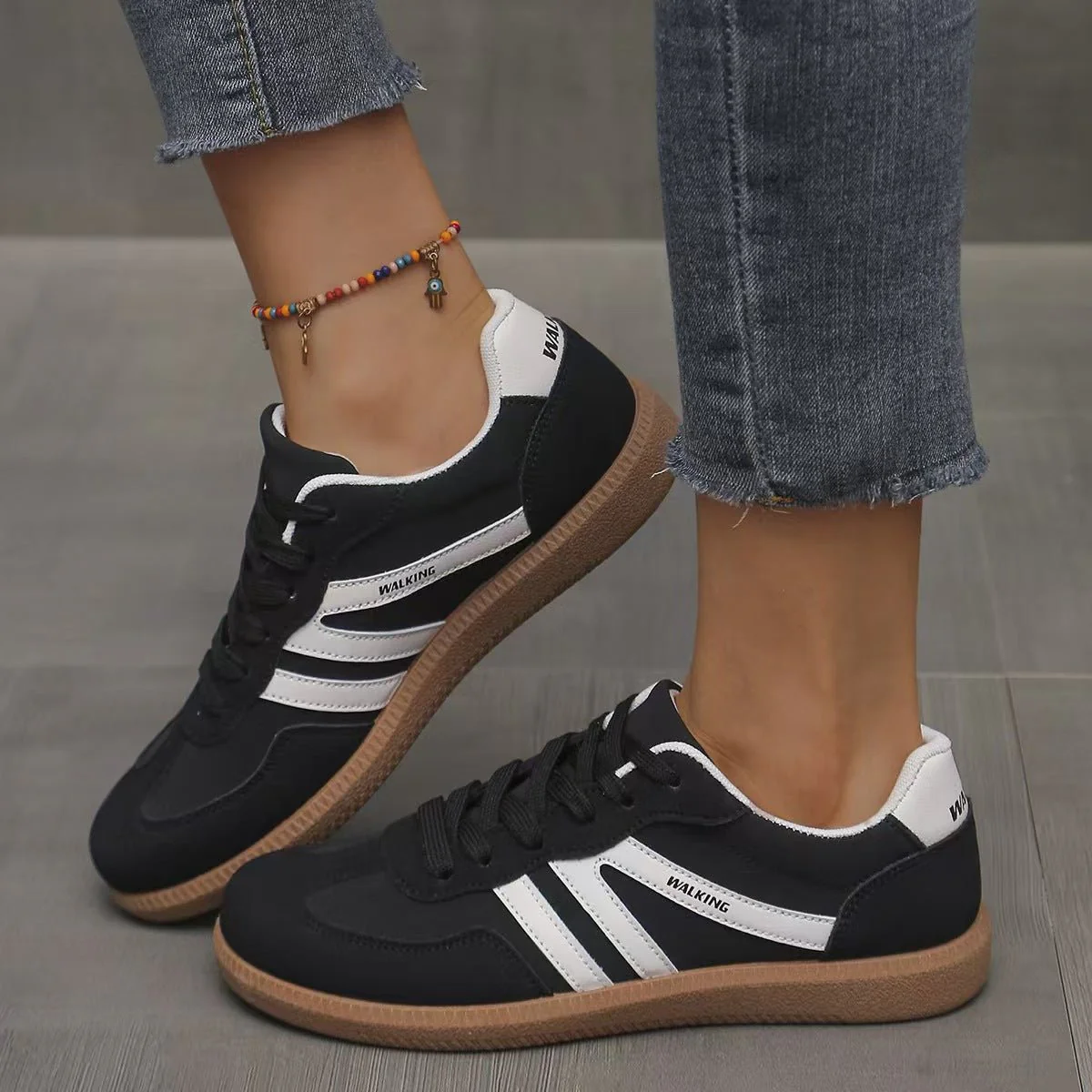 Women's Orthopedic Suede Trainers | Wide Fit Everyday Comfort Shoes - Image 20