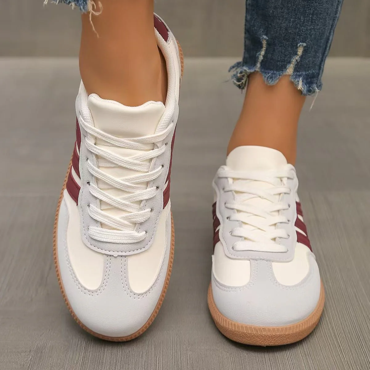 Women's Orthopedic Suede Trainers | Wide Fit Everyday Comfort Shoes - Image 5