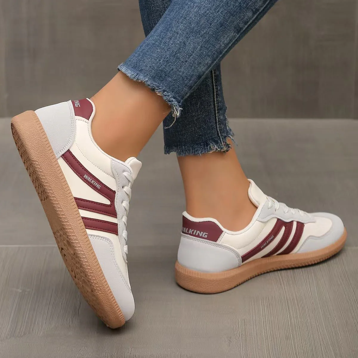 Women's Orthopedic Suede Trainers | Wide Fit Everyday Comfort Shoes - Image 7