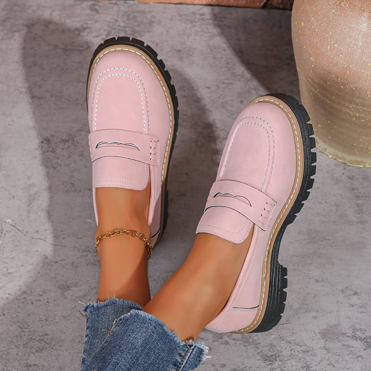 Women's Platform Loafers | Chunky Sole Comfort with Arch Support - Image 18