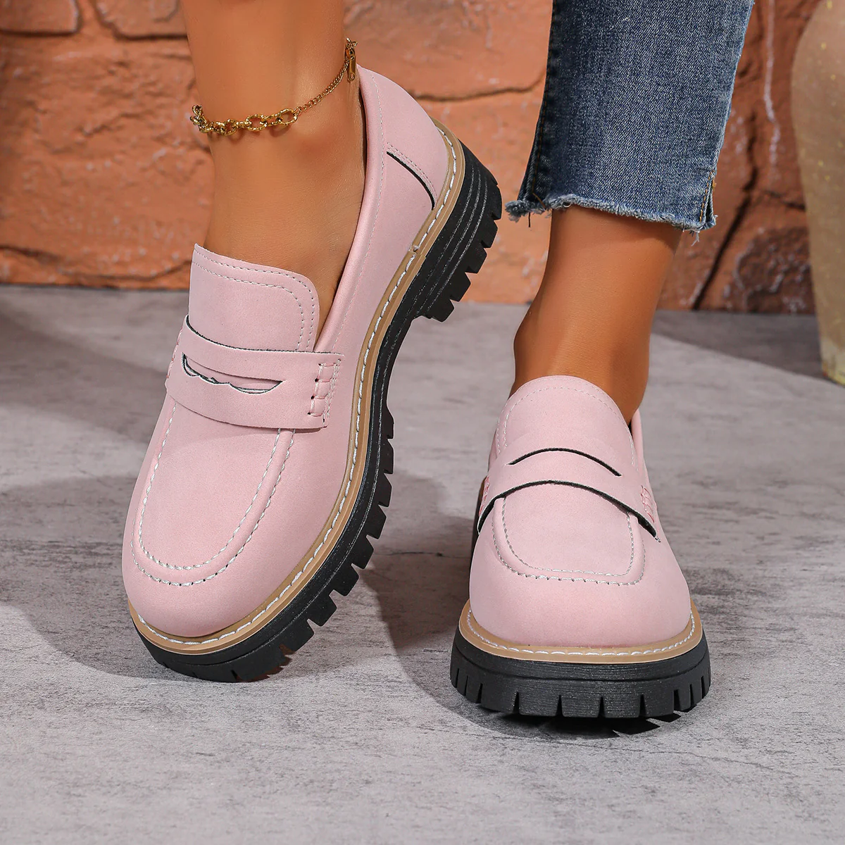 Women's Platform Loafers | Chunky Sole Comfort with Arch Support - Image 19