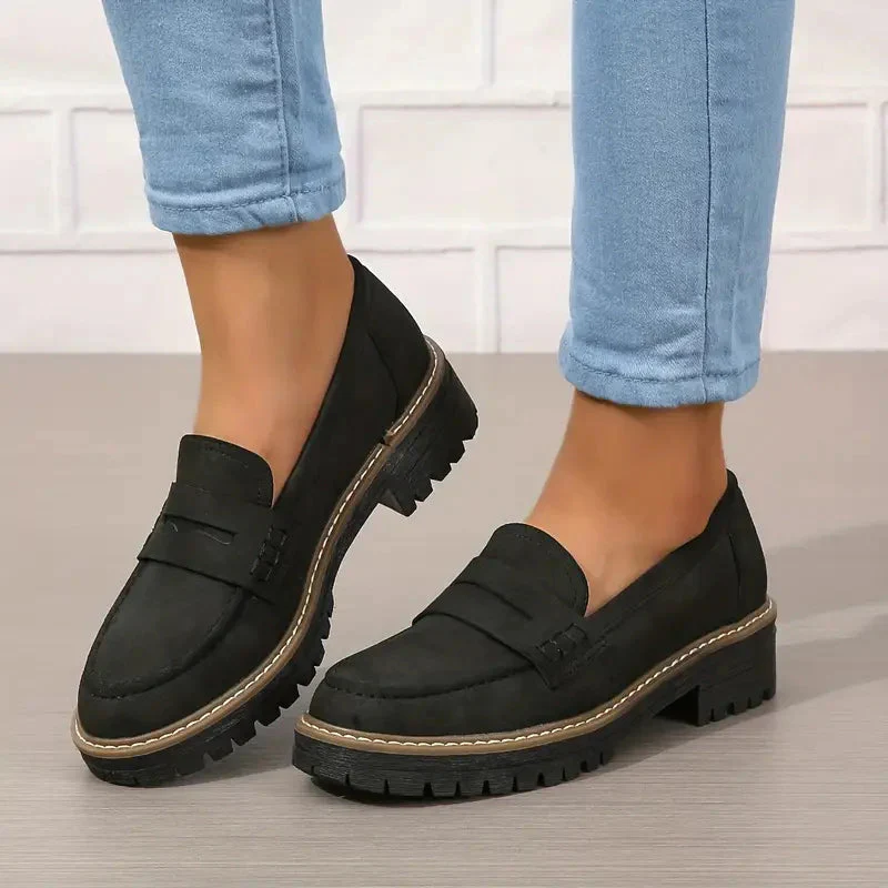 Women's Platform Loafers | Chunky Sole Comfort with Arch Support - Image 3