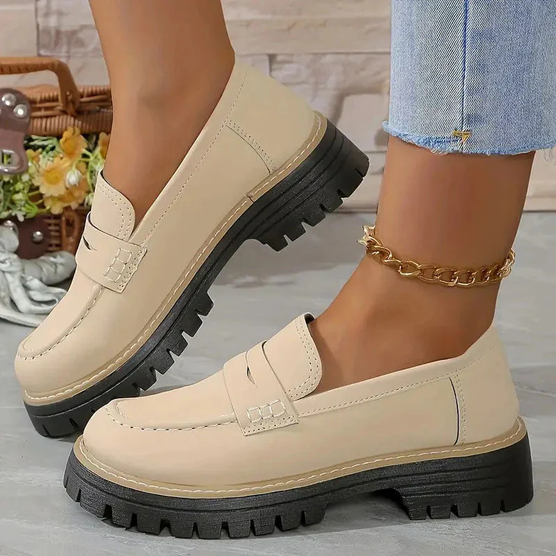 Women's Platform Loafers | Chunky Sole Comfort with Arch Support - Image 6