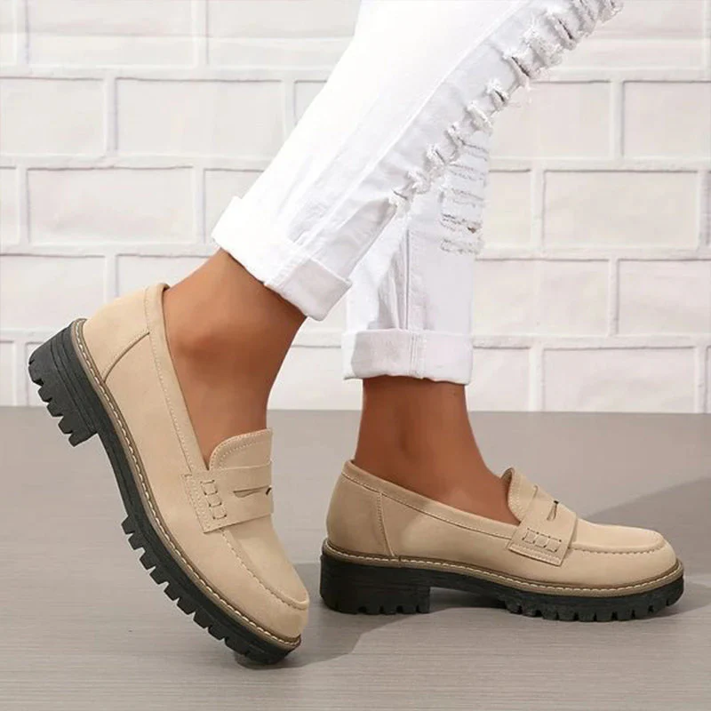 Women's Platform Loafers | Chunky Sole Comfort with Arch Support - Image 7