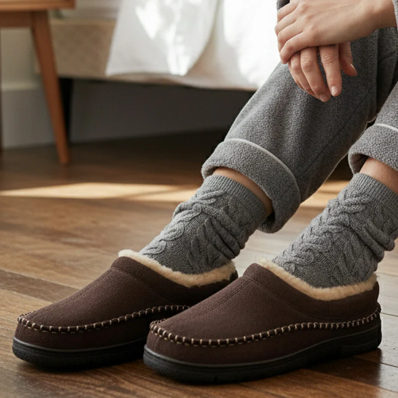 Men’s Orthopedic House Slippers – Warm Fleece | Arch Support | Wide Fit - Image 17