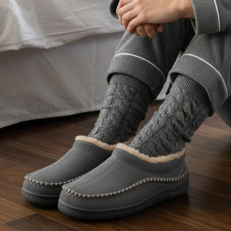 Men’s Orthopedic House Slippers – Warm Fleece | Arch Support | Wide Fit - Image 19