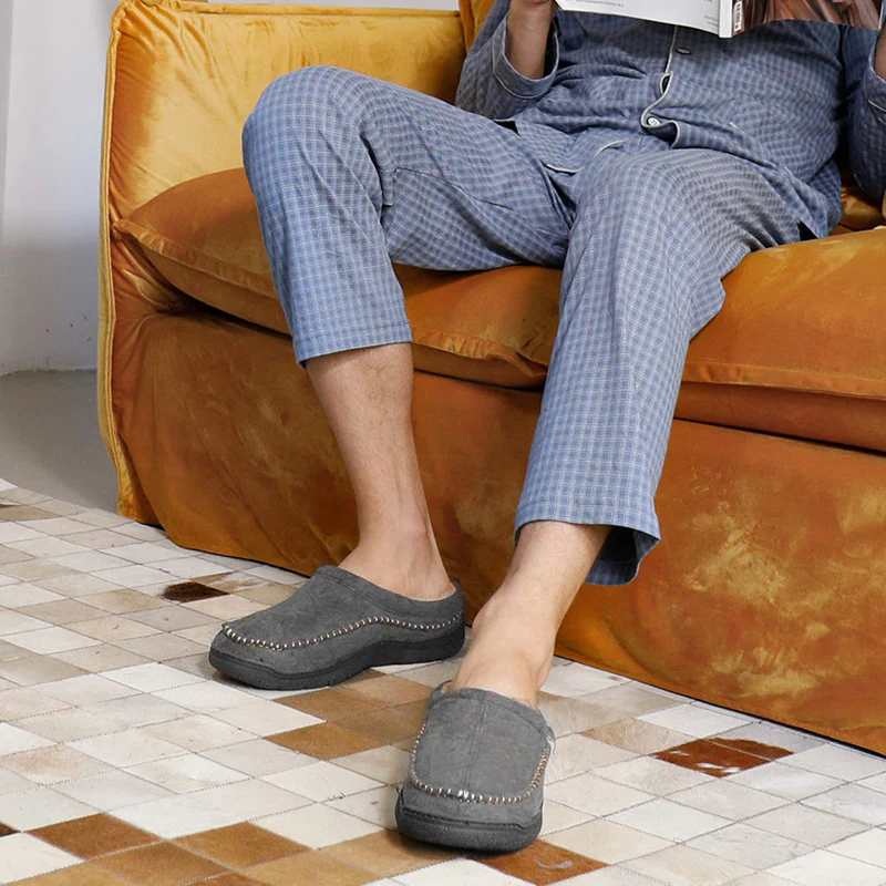 Men’s Orthopedic House Slippers – Warm Fleece | Arch Support | Wide Fit - Image 20