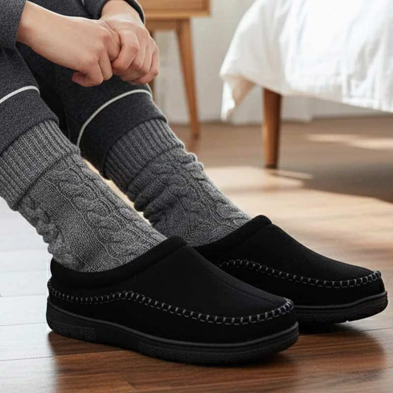 Men’s Orthopedic House Slippers – Warm Fleece | Arch Support | Wide Fit - Image 22
