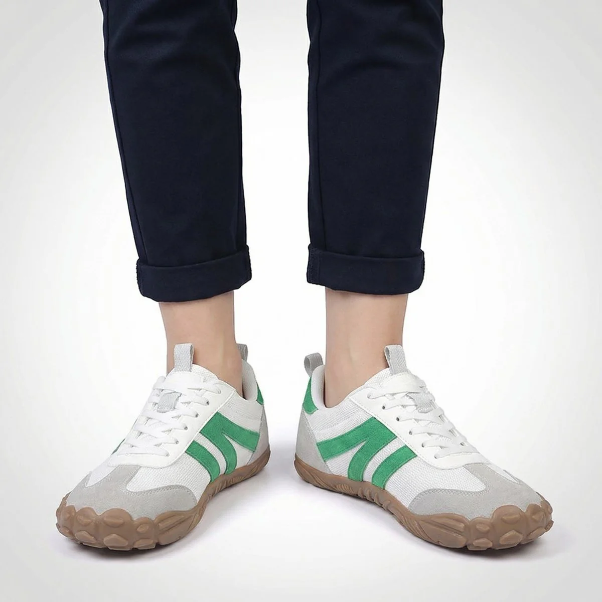Wide Fit Walking Trainers – Breathable Cushioned Support, Zero Drop, Non-Slip Grip & Unisex Design - Image 5